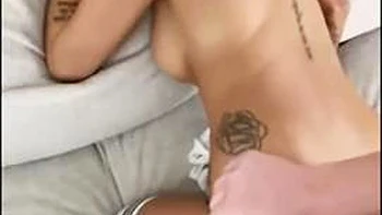 Wearing knee sock enjoying cowgirl style: Blowjob, Doggy  Amateur Porn