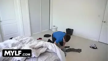 MomDrips - The Perfect Milf Stepmom Knows How To Make Her Lazy Stepson Clean His Filthy Room