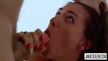 BRUNETTE BABE RILYNN RAE FUCKED HARD, FAST AND ROUGH IN DOGGYSTYLE