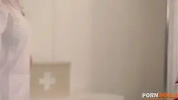 Mind-blowing Blonde Nurses Blondie Fesser and Briana Bounce in Hot Lesbian Action