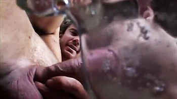 Beautiful hard fuck with a long-legged brunette babe Crissy Cums