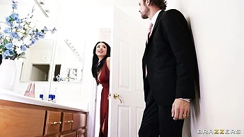 Gorgeous busty brunette Anissa Kate impaled in her lovely poses