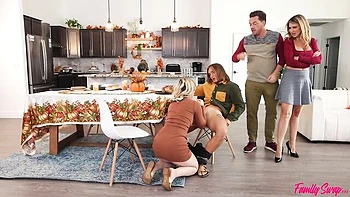 Blondies Axel Haze and Britt Blair fuck with two large dicks