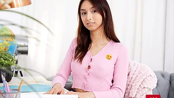 Good missionary pose fuck with a long-legged girlfriend Ashly Rabbit