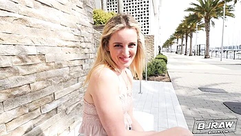 A young and hot blonde Charlie Forde knows how to suck a dick