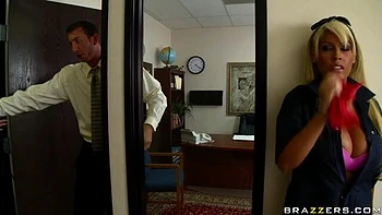 Gorgeous busty blonde Bridgette B is enjoying this massive dick