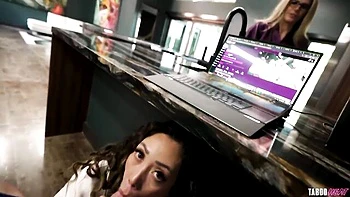 POV missionary pose fuck with a big-boobed brunette Kaya Knight