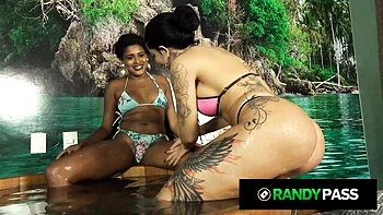 Floozy's pussy licking action by Randy Pass