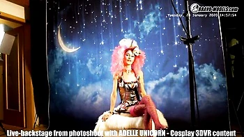 Watch extravagant Adelle Unicorn and Adelle's porn