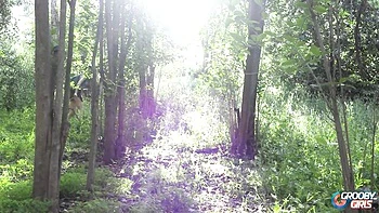 Outdoor dirt with funny Zariah Aura from Grooby Girls