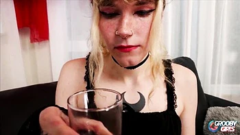 Flawless girlfriend's big cock action