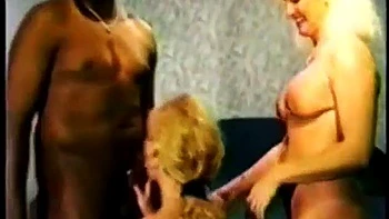 Vintage interracial 3some ft. Jan Burton: Blowjob, Cowgirl  Missonary Porn