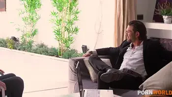 Impatient Spanish Hottie Penelope Cross Handles Two Cocks Perfectly with Her Mouth