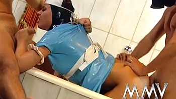 Clasic blonde latex nurse: Hardcore, Spooning  Eporner Porn