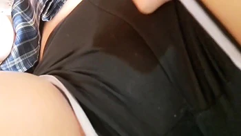 Colombian Touches With Her Math Teacher