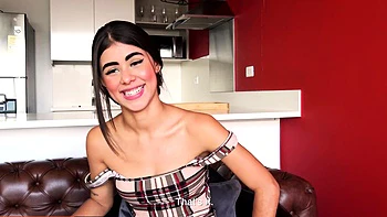 Petite Latina Teen Pussy Stretched Wide