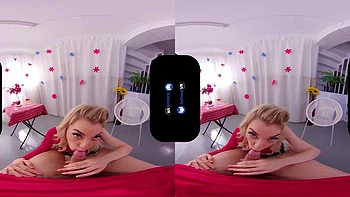 AA VR 2: Blowjob, Cowgirl  Blonde Porn