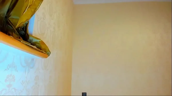 Myla Angel shows striptease, sucks tits, drips milk!