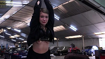 Emily Addams gets her natural tits fingered and fucked rough