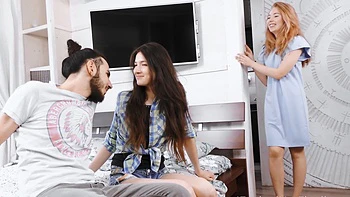 Two cute girls Li In and Camille are having fun together