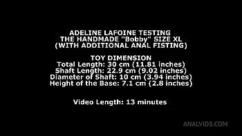 Adeline Lafouine Testing The Handmade Bobby XL (With Additional