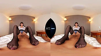 Never-ending Curves Draped By Black Pantyhose