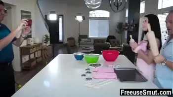 Milf youtuber freeused by husband in front of cameraman