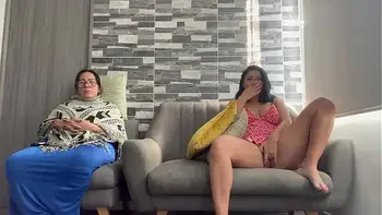 I want to finger my wet pussy till squirt while my step grandma is close