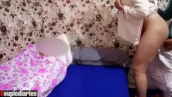 Hijab arab cheating wife. she fucks with friend while her husband...