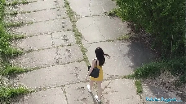 Public Agent A Pervert spies of a babe taking a piss with his drone and fucks her pussy