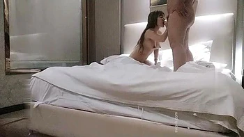 3K starting appointment peripheral female public account: Lexiang Business -A girl in the fireplace takes a selfie with a wad of money in a thong and rubs it on her: Blowjob, Doggy  Cowgirl Porn