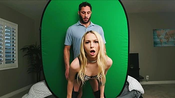 Skinny blonde Lily Larimar rides Damon Dice’s big cock in a steamy scene