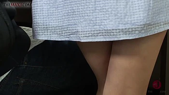 She discovered that he jerks off on her panties,so she decided to give him that pleasure by herself