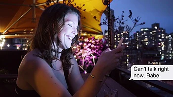 Ella Nova, a stunning beauty from texas, gets her pussy railed by a massive black cock.