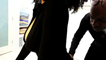 Lisa Daniels in steaming lingerie licking her big boobs