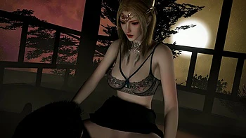 3D Blonde Sexy Asian Slut Have Sex with Her Boss