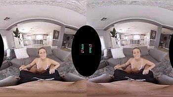 Brunette VR: Blowjob, Doggy  Cowgirl Porn