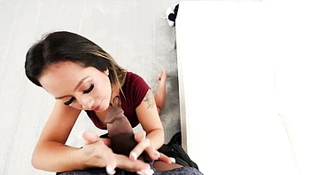 Black casting fucker screwed a big-bottomed brunette Honey