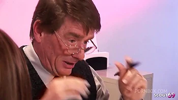 Flexible Teen Haley Sweet talk her Big Dick old Ugly Teacher to Fuck