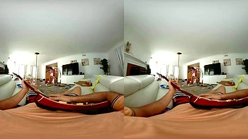 Brunette Big tits: Blowjob, Cowgirl  Handjob VR Porn