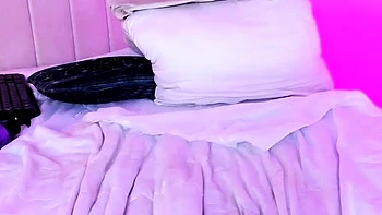 Amateur young teen solo masturbation on her livingroom