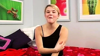Curly Blonde Teen Records Solo Dildo Masturbation More at