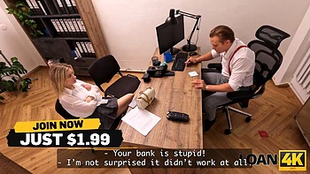 LOAN4K. Tight Pussy Instead Of Money ft. Stanley Johnson: Blowjob, Doggy  Cowgirl Porn