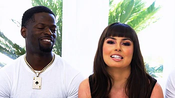 Bikini party by the pool turns into an intense anal gangbang session