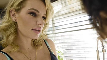 Rachael Cavalli shakes big tits in the kitchen with Elias Cash