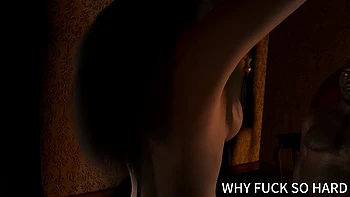 3D Super Sexy Asian Wife Cheating with Her Big Black Cock Boss