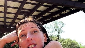 Chubby Brunette Big Boobs Dildo Masturbation