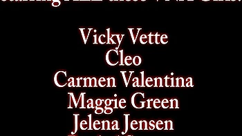 Vicky’s Big Tits Home Orgy with Busty Milf Lesbians
