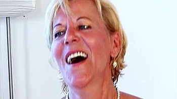 Blonde German Lady Getting Her Pussy Smashed By A Young Cock