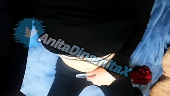 Hot amateur busty brunette masturbate in webcam